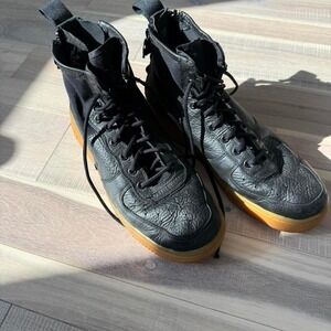 Nike Air Force SF  1 black high top trainers Sz 10 worth 300